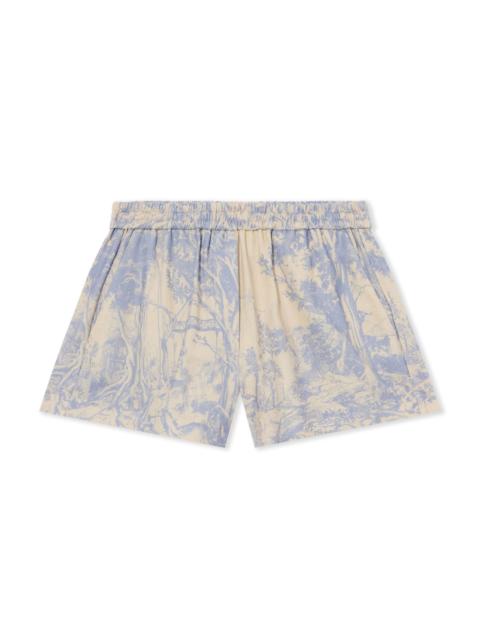 Off-White City Nature Linen Pajama Shorts