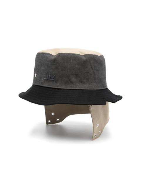 contrast bucket hat