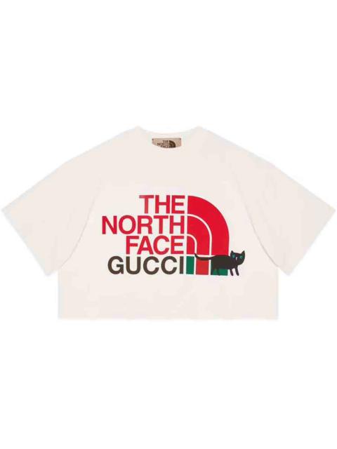 GUCCI Gucci x The North Face Crop T-shirt Off-White