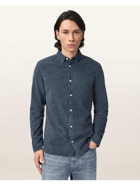 ALLSAINTS LORELLA TEXTURED RAMSKULL SHIRT