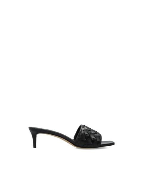 MICHAEL KORS Elyse calf leather heeled pumps