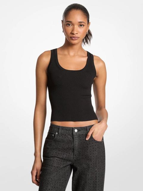 MICHAEL KORS Ribbed Viscose Tank Top