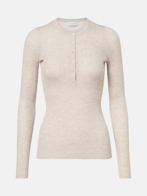 GABRIELA HEARST Julian cashmere and silk Henley shirt
