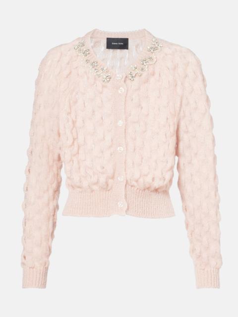 Simone Rocha Embellished mohair-blend cardigan