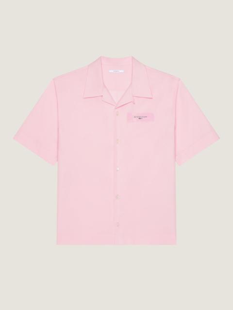 Givenchy SHIRT IN POPLIN WITH GIVENCHY PARIS PAINT PRINT