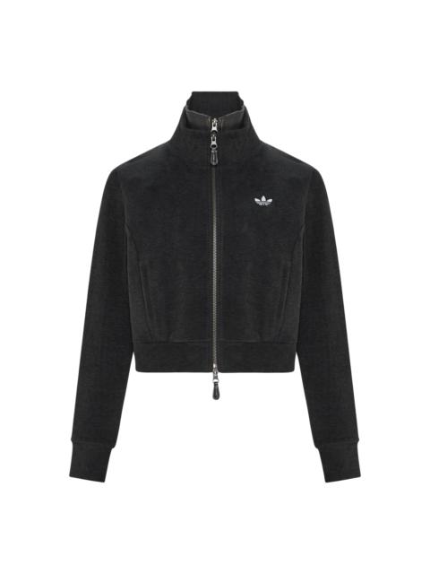 adidas (WMNS) adidas 3S Deluxe W TT Tracksuit Top Asia Sizing 'Carbon' LE9674