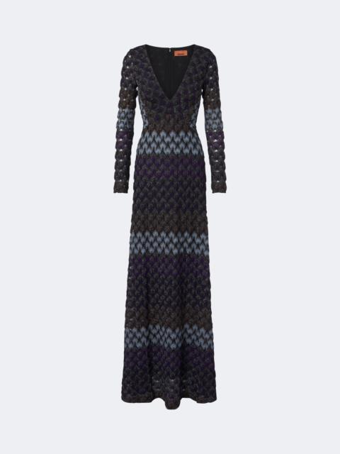 Missoni Knitted lamé gown