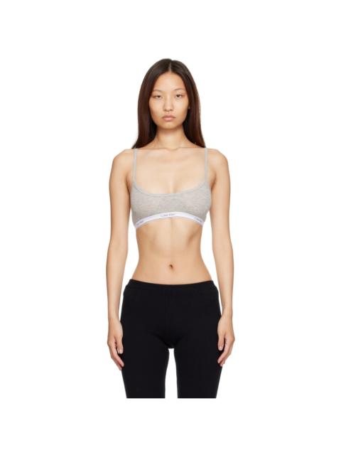 Calvin Klein Collection Gray Sienna Deconstruced Bra