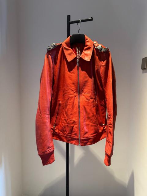 Rick Owens Rick Owens FW19 Red Chain Leather Larry Jacket