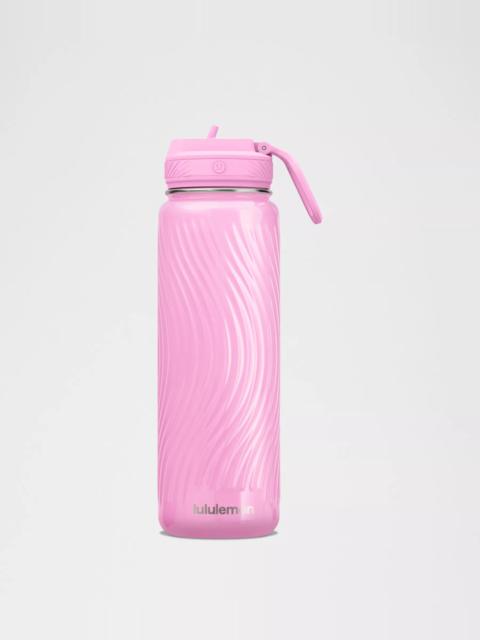 lululemon Back to Life Sport Bottle 24oz Straw Lid *Wave