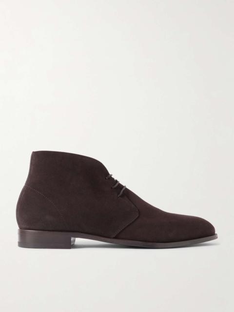 Manolo Blahnik Berwick Suede Chukka Boots