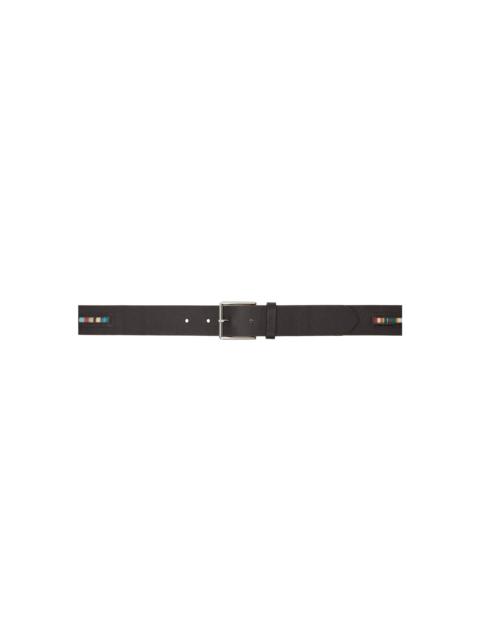 Paul Smith Brown Striped Belt