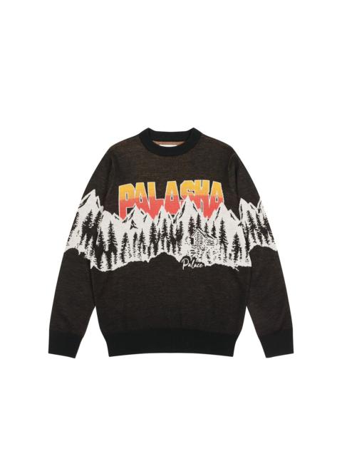 黒M palace HAIRY FLOWER KNIT DARK 25ss HAIRY FLOWER KNIT