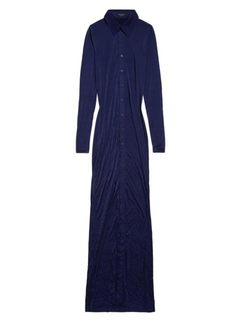 BALENCIAGA Women's Stretch Maxi Dress - Dark Navy