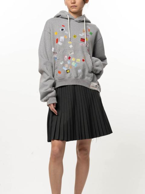 Maison MIHARAYASUHIRO Price Tag Sticker Printed Hoodie