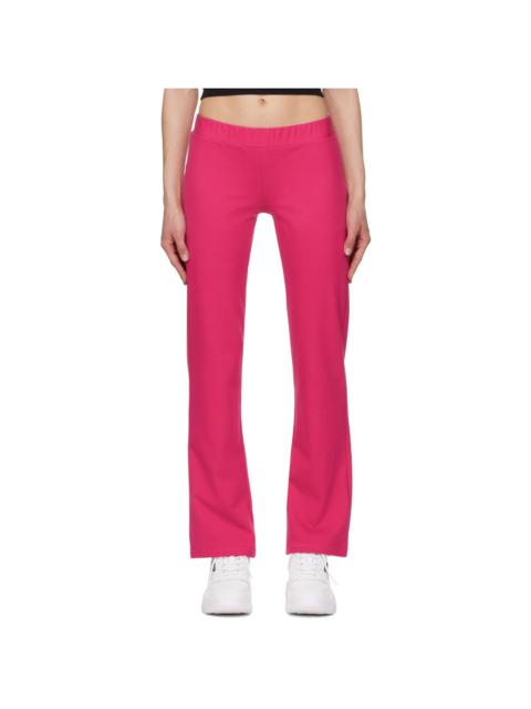 VERSACE JEANS COUTURE Pink Crystal-Cut Lounge Pants