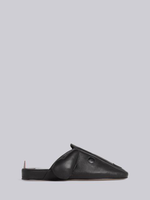 Thom Browne PEBBLE GRAIN LEATHER HECTOR SLIPPER