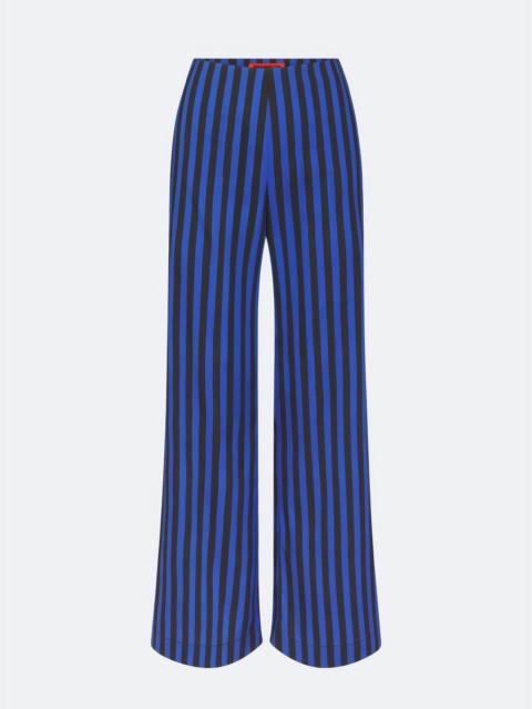 SIMONMILLER Pia Poplin Pant In Cobalt Stripe