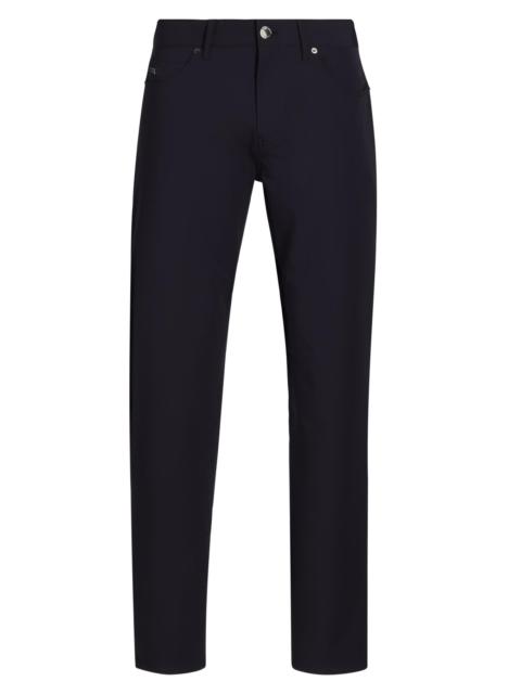 EMPORIO ARMANI Men's Techno 5-Pocket Pants - Navy Blue