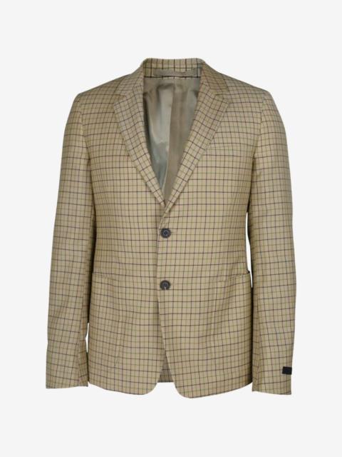 Prada check-pattern blazer