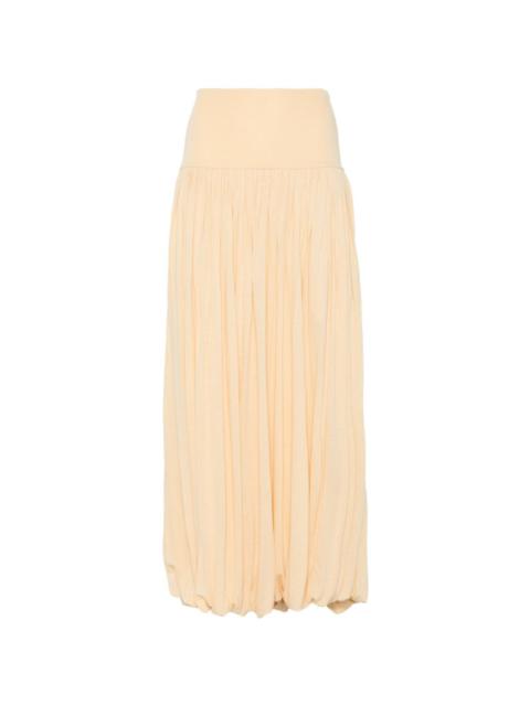 TOTEME gathered midi skirt