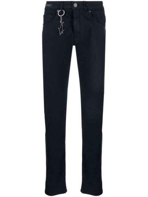 Paul & Shark logo-charm twill chinos