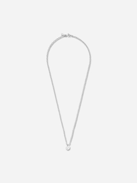 UNDERCOVER Logo Brass Necklace Silver