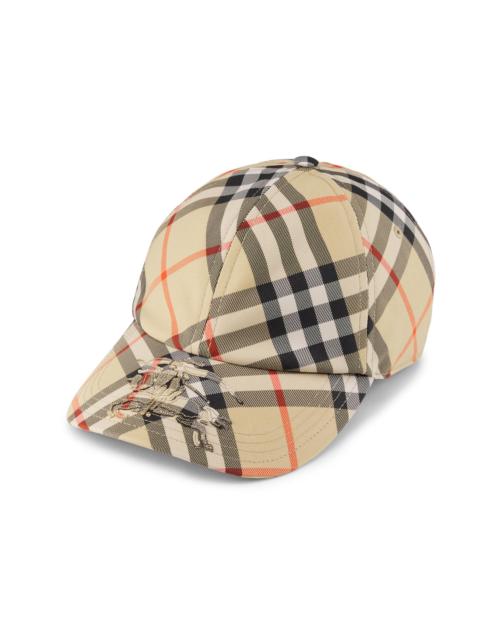 Burberry Men's EKD Check Baseball Cap - Sand