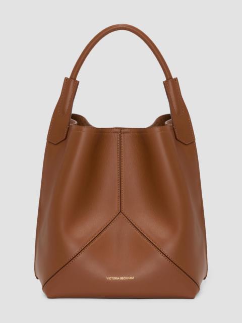 Victoria Beckham Women's Victoria Leather Bucket Bag - Dark Tan