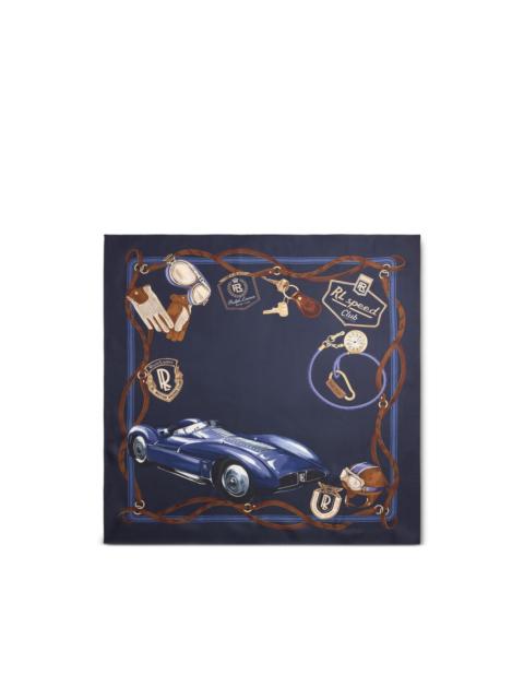 Ralph Lauren automobile-print silk scarf