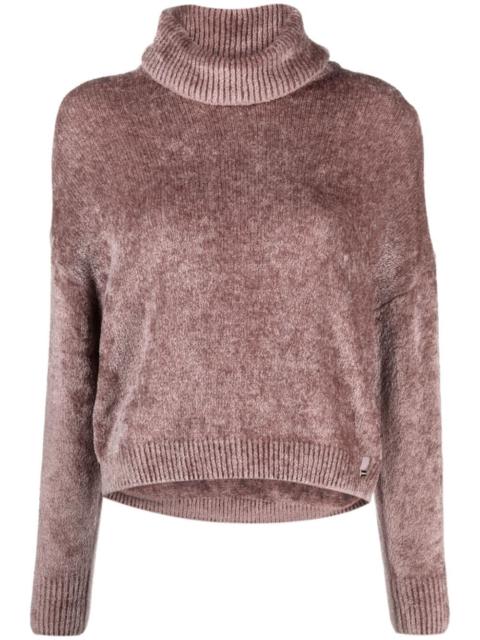 Herno chenille roll-neck jumper