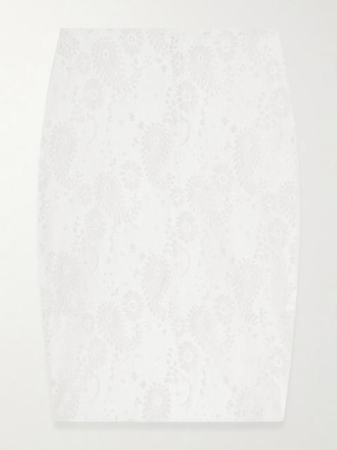 RÓHE Soof Lace Linen-blend Midi Skirt