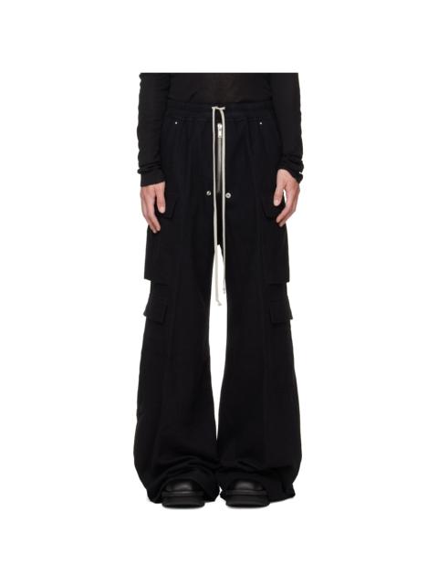 Rick Owens Black Tower Cargobelas Cargo Pants