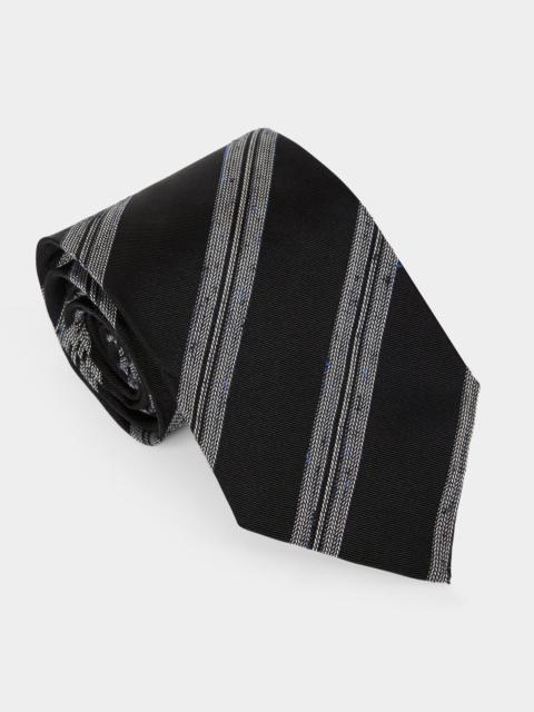 TODD SNYDER Italian Silk Donegal Stripe Tie