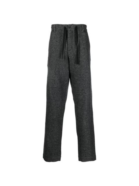 front tie-fastening detail trousers