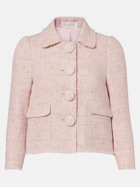 SHUSHU/TONG Cotton-blend tweed jacket