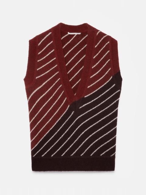 Stella McCartney Stella By Stella Striped Wool Sweater Vest