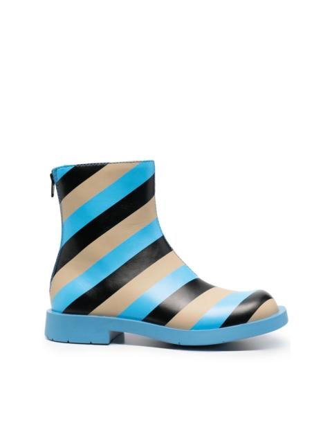 CAMPER striped ankle boots