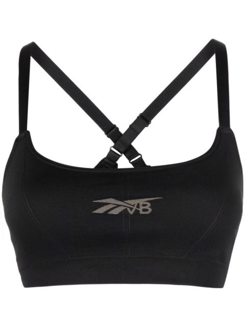 Victoria Beckham logo-print sports bra