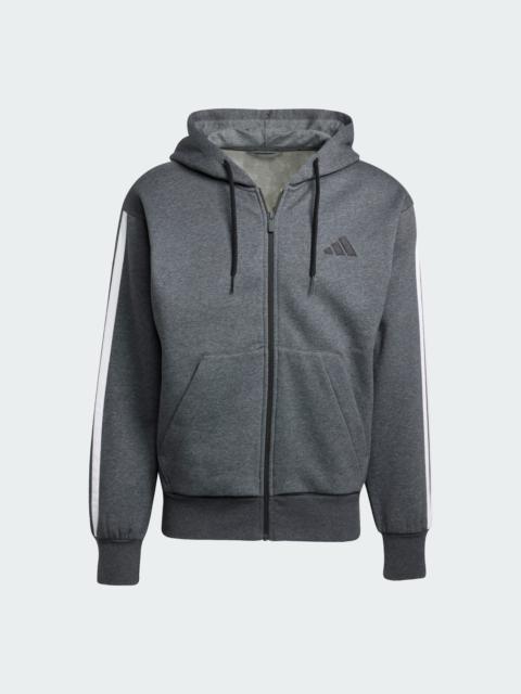 adidas Essentials 3-Stripes Fleece Hoodie