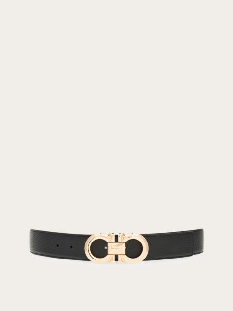 Reversible and adjustable Gancini belt