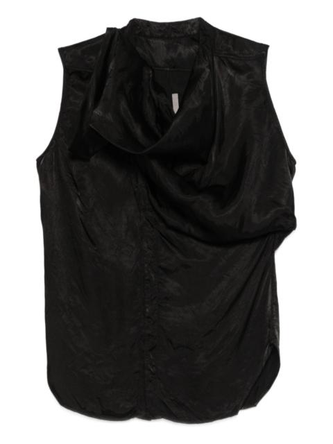 Rick Owens draped sleeveless top
