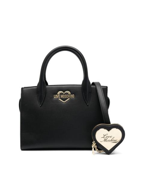 Moschino logo-plaque tote bag