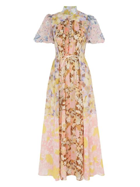Zimmermann POP PUFF SLEEVE MAXI DRESS