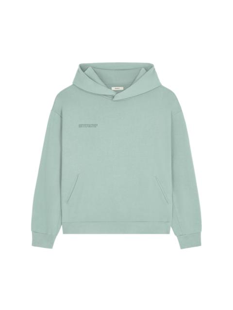 PANGAIA Mens DNA Hoodie - Eucalyptus Blue