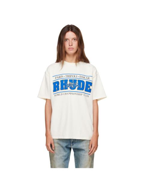 Rhude Off-White 'Rhude Chrono' T-shirt