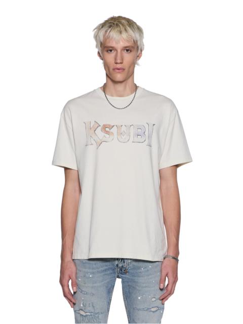 Ksubi DEATH SNAKE BIGGIE SS TEE ANTIQUE WHITE