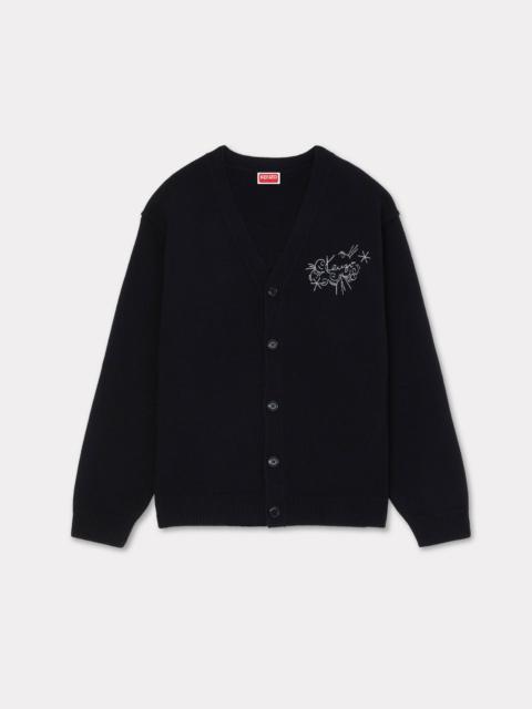 'KENZO Star Tiger' genderless embroidered wool cardigan