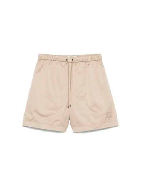 FENDI logo-patch shorts