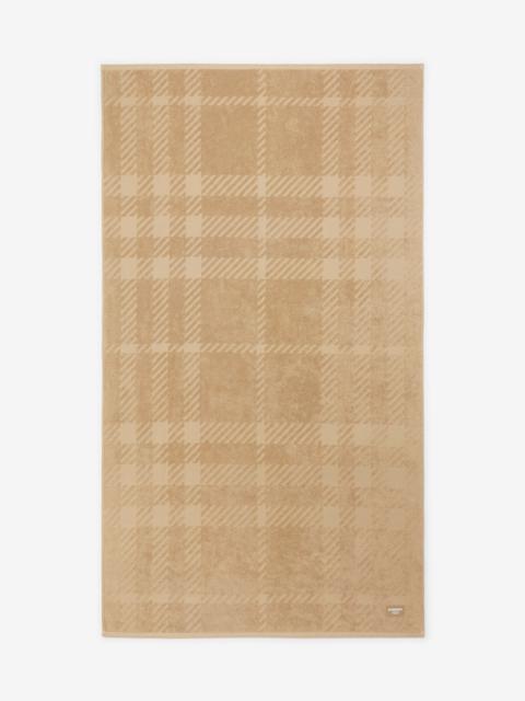 Burberry Check Cotton Jacquard Towel